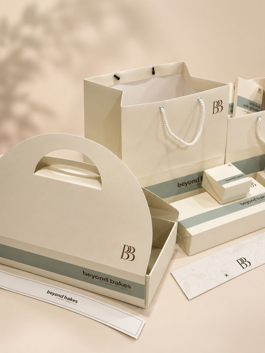 Beyond Bakes luxury hamper packaging collection